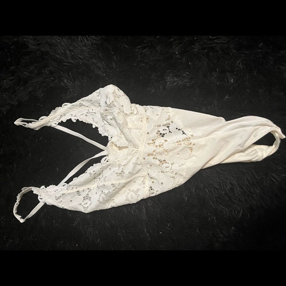 Ivory laced bodysuit